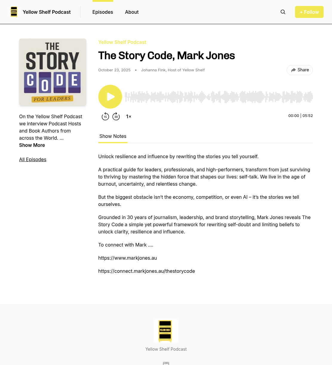 The Story Code, Mark Jones – book recommendation interview